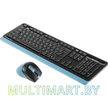 Комплект клавиатура + мышь A4Tech Fstyler FG1035 (черный/синий) картинка 5